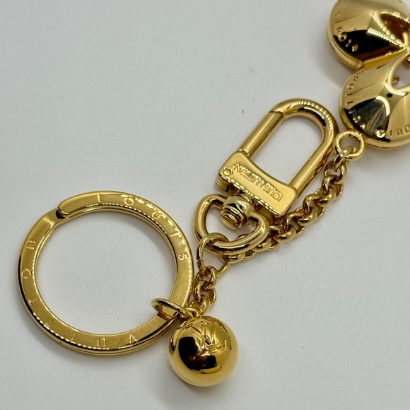 Louis Vuitton Gold Porte Clés Eclipse Key Chain - Picture 2 of 4